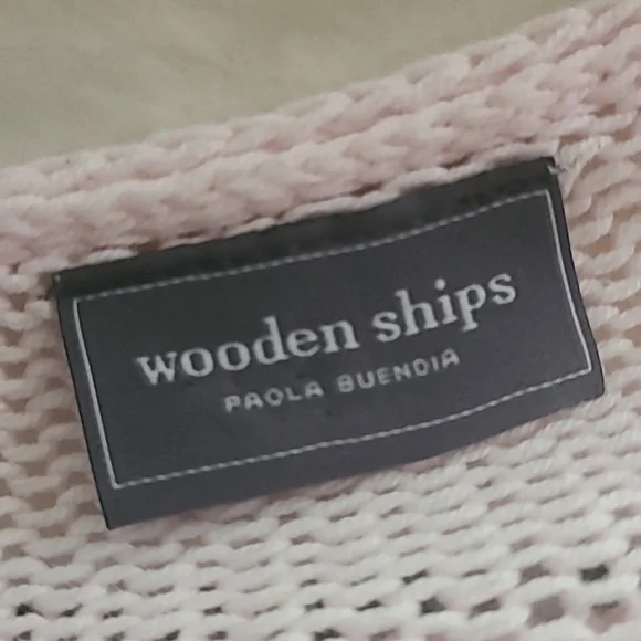 Wooden Ships Rise & Wine Cotton Sweater In Caprice Pink/Black Size XL - Picture 7 of 8